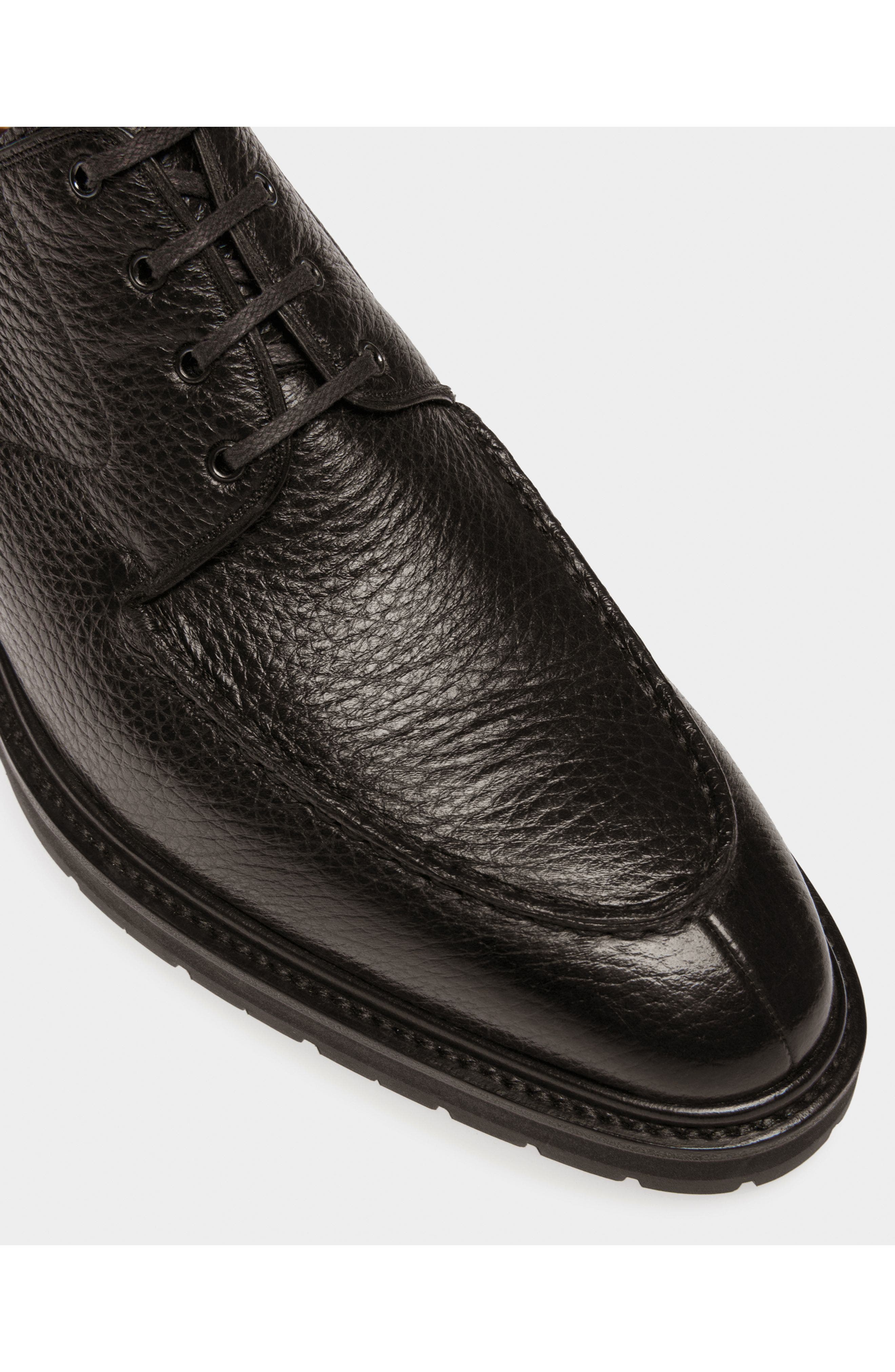 Bally Milivar Leather Derbies, Alternate, color, Black