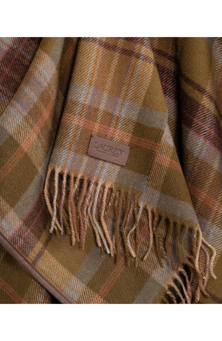 Lauren Ralph Lauren Plaid Fringe Ruana, Alternate, color, 