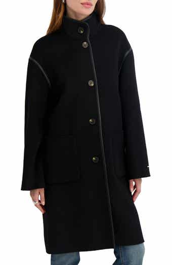 Tahari Sydney Wool Blend Longline Coat