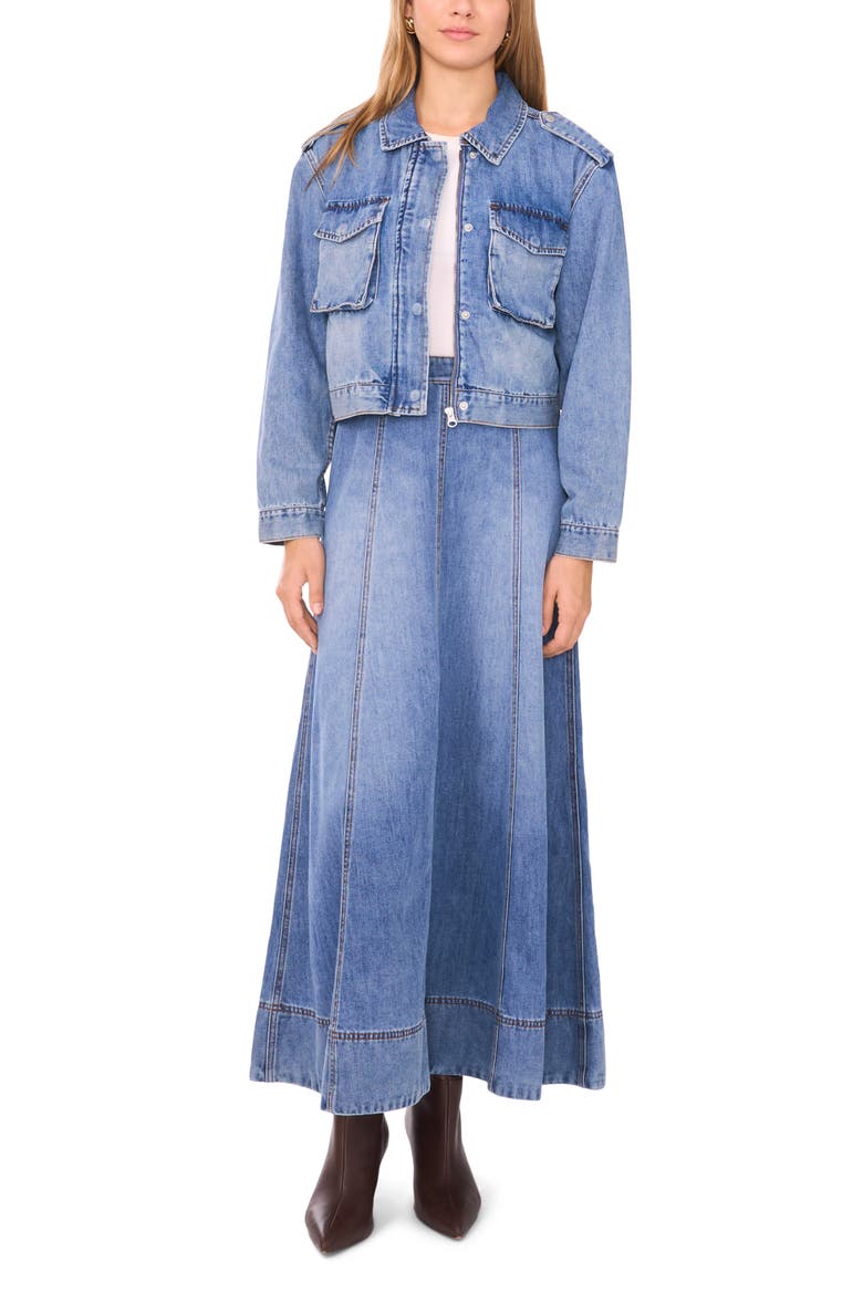 Denim Jacket, Alternate, color, LIGHT BLUE WASH