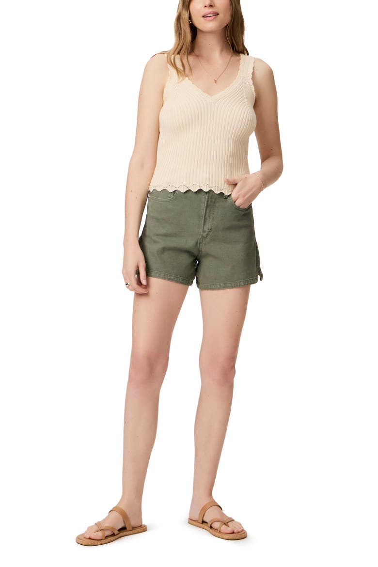 Buona Cotton Rib Sweater Tank, Alternate, color, ECRU