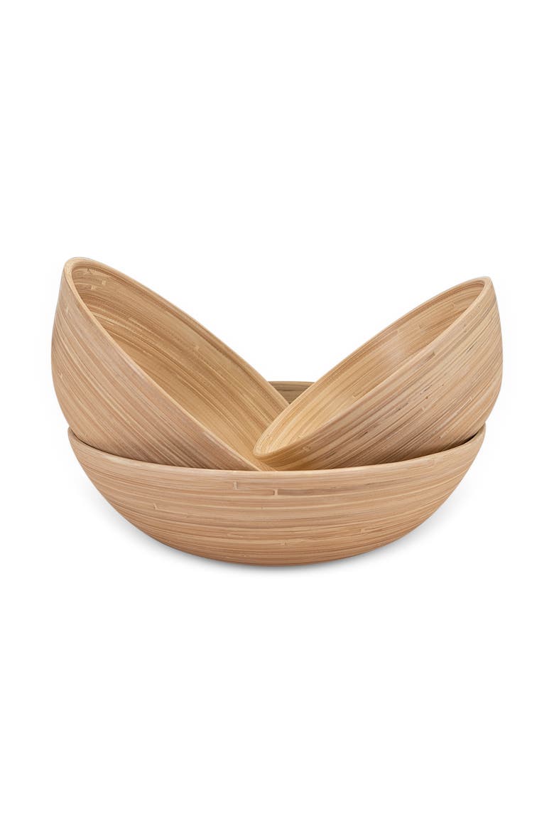 3-Piece Bowl Set, 12, 10, 8 Inch, Alternate, color, Natural