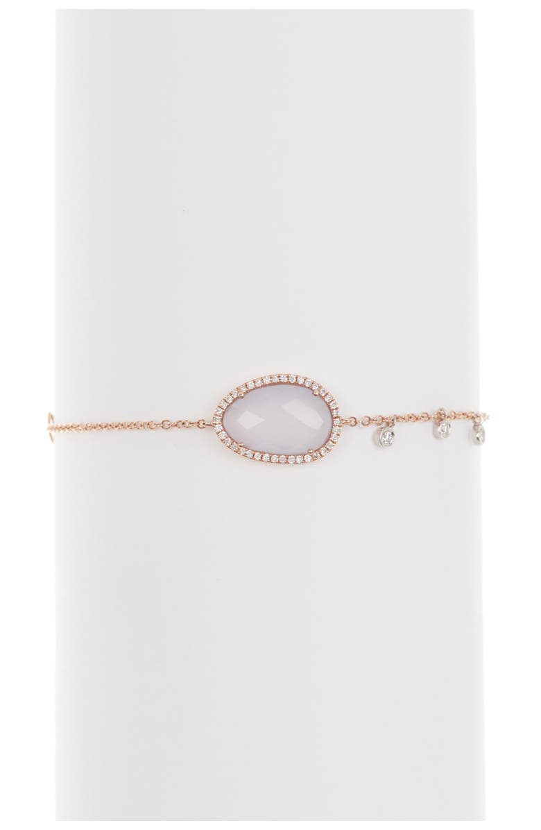 Meira T 14K Rose Gold Chalcedony Bracelet, Main, color, 