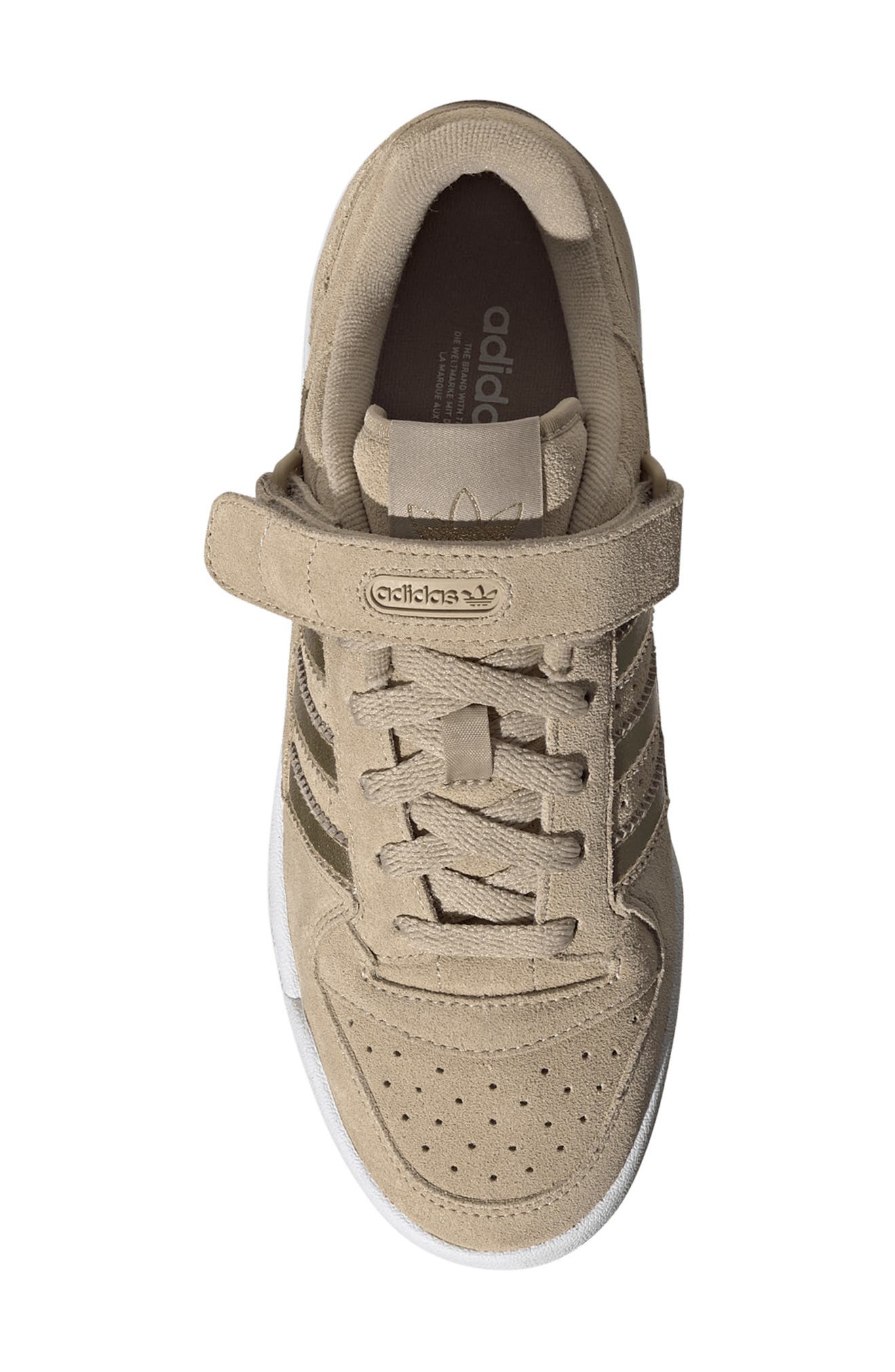Forum Low Basketball Sneaker, Alternate, color, BEIGE TONE/ WHITE/ MATTE GOLD