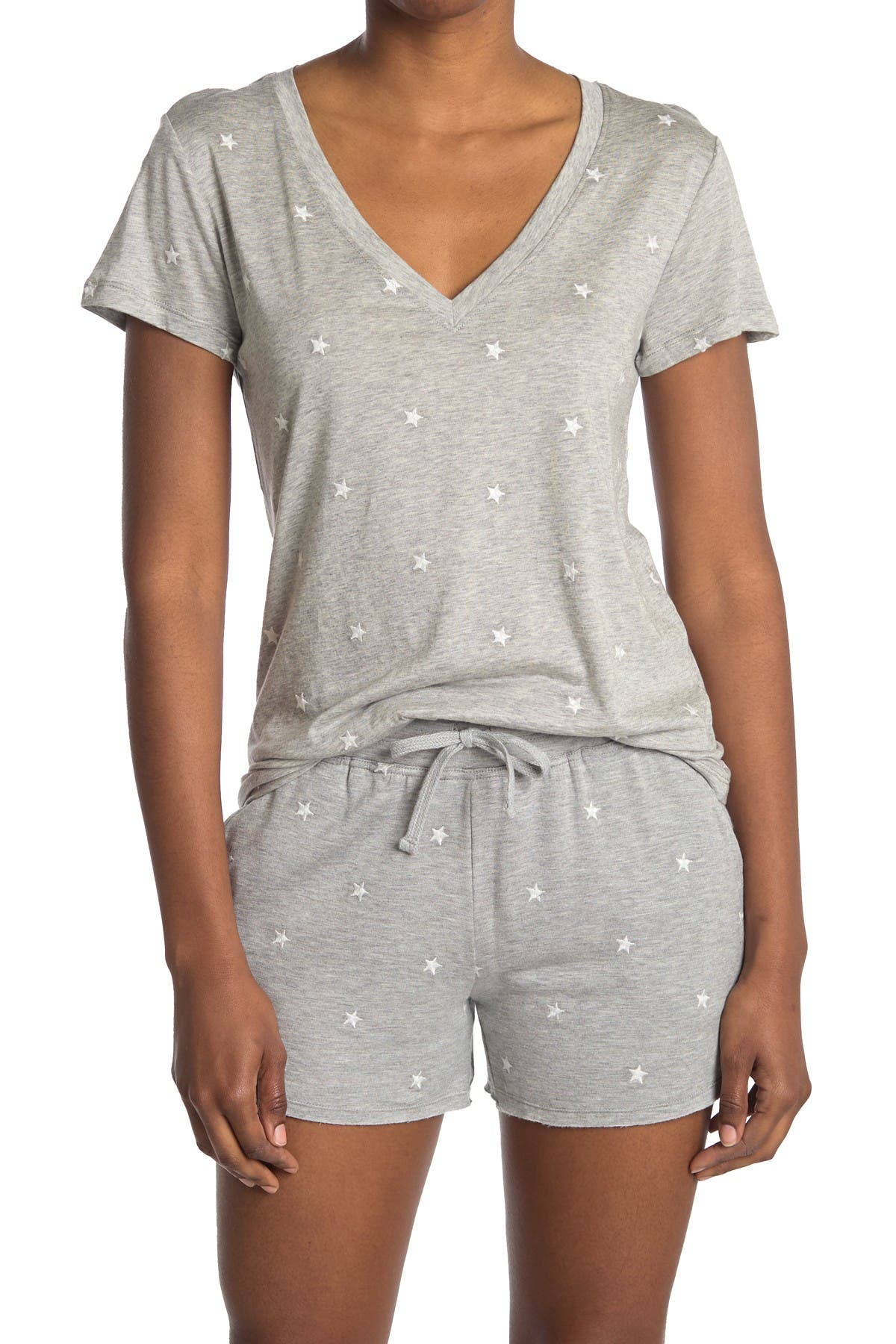 Splendid Embroidered Star Print T-Shirt (Women) | Nordstromrack