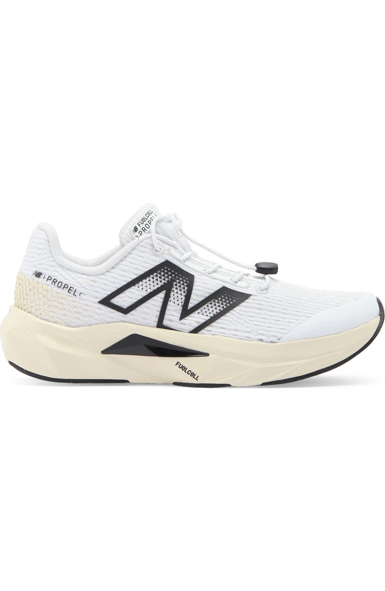 New Balance Kids' FuelCell Propel v5 Running Shoe, Alternate, color, White/ Black