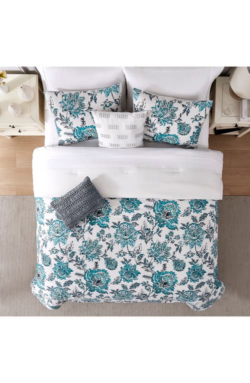 Modern Threads Floral Print Microfiber 5-piece Comforter Set