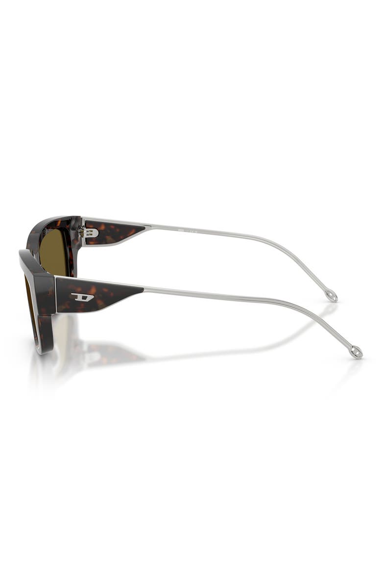 Geck-D 56mm Rectangular Sunglasses, Alternate, color, SHINY DARK HAVANA/ BROWN