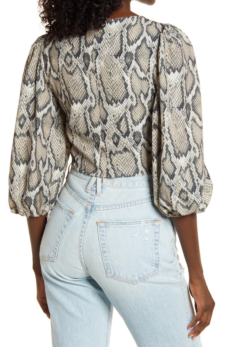 Falco Crop Top, Alternate, color, NEUTRAL SNAKE