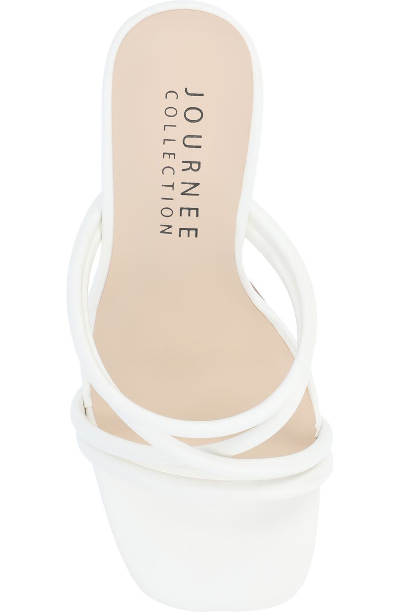 Journee Collection Louisse Sandal, Alternate, color, White