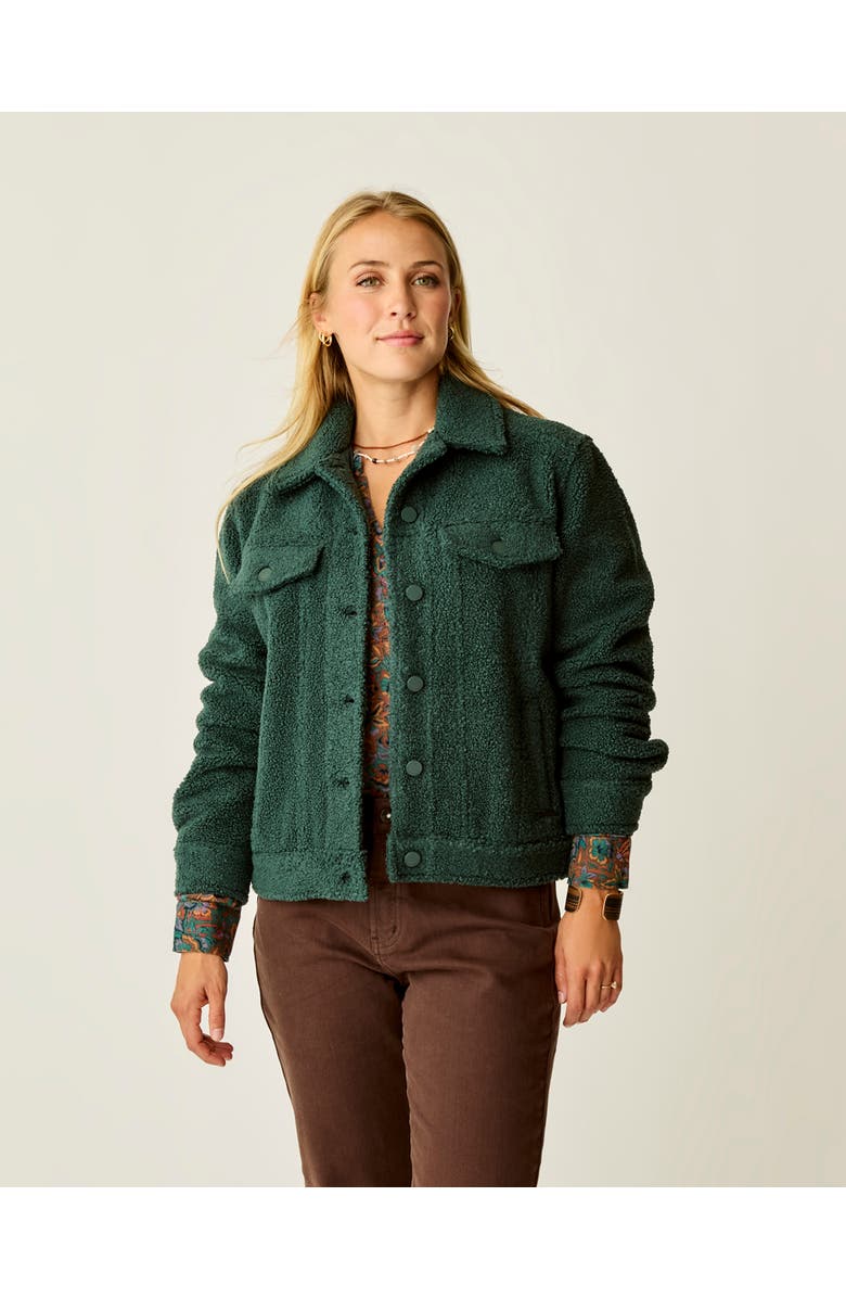 Carve Designs Rhea Boucle Trucker, Main, color, Pine