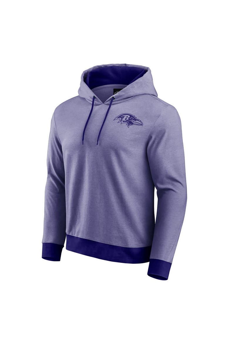 Men's Darius Rucker Collection by Fanatics Purple Baltimore Ravens Tonal Knit Pullover Hoodie, Alternate, color, Heather Purple