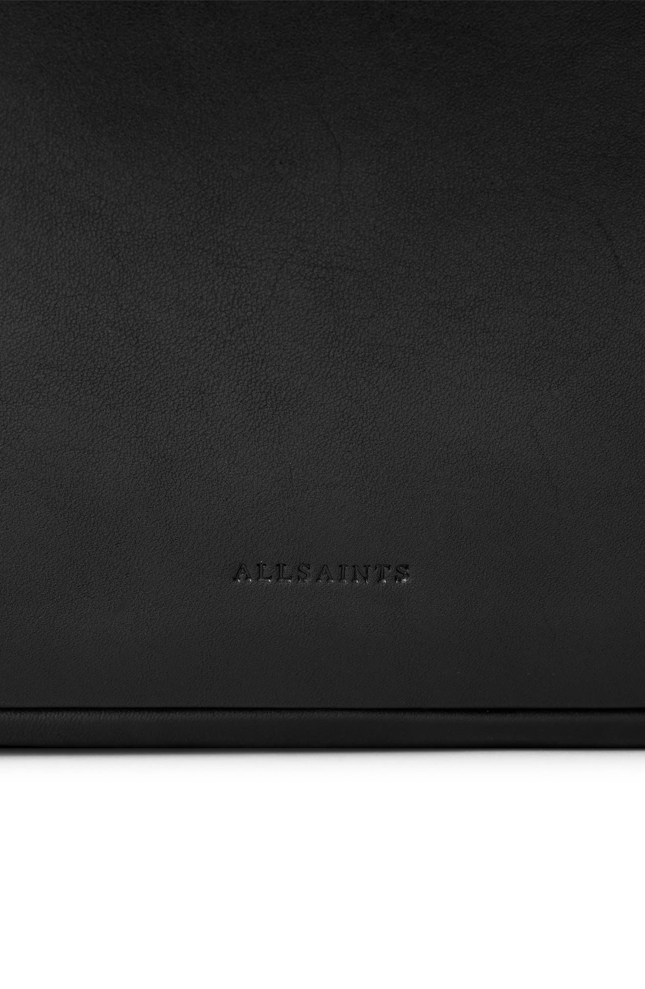 AllSaints Madea Oversize Leather Shoulder Bag, Alternate, color, 