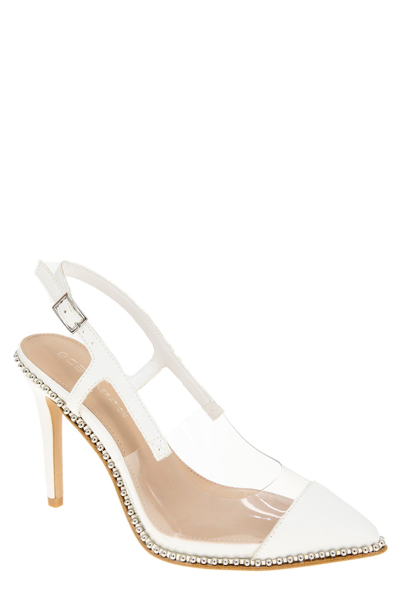Hidana Pointed Toe Pump, Main, color, BRIGHT WHITE