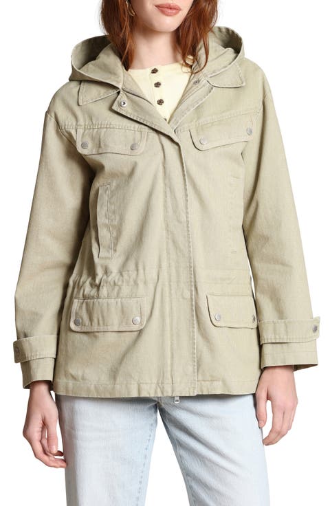 Hooded Cotton Field Jacket