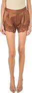 Endless Rose Lace Trimmed Satin Shorts