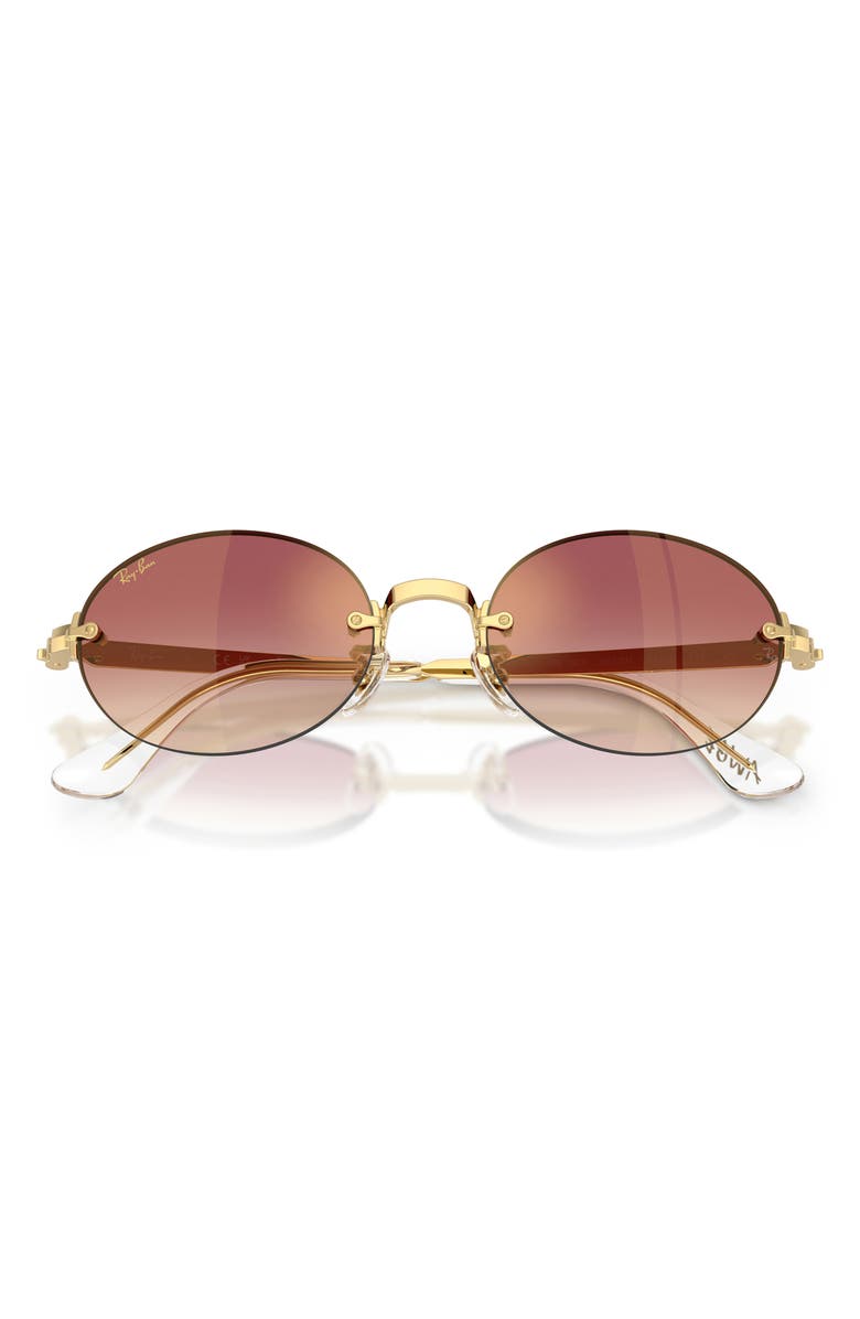Ray-Ban x A$AP Rocky 54mm Gradient Oval Sunglasses, Alternate, color, 