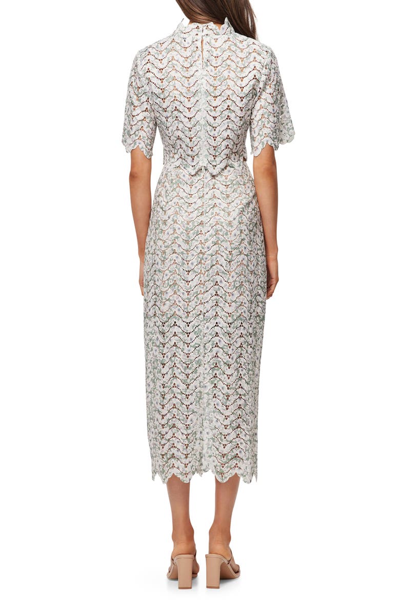 Damira Two-Piece Lace Top & Skirt Set, Alternate, color, WHITE