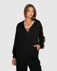 Belle & Bloom Ready To Go Striped Sleeve Jacket