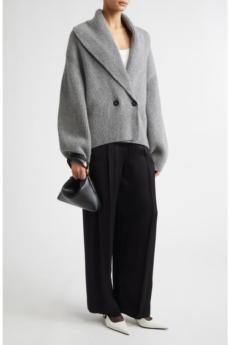 Pleated Fluid Pants, Alternate, color, BLACK