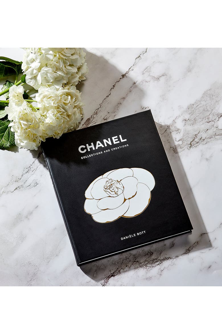 Chanel Collections and Creations Leather Coffee Table Book, Alternate, color, black