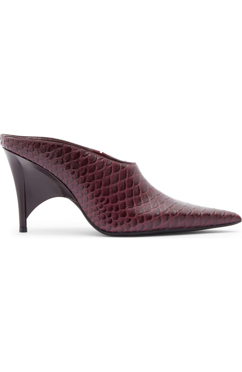 Jeffrey Campbell Vader Pointed Toe Mule, Alternate, color, Wine Snake