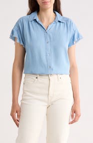 Trove New York The Fray Denim Top
