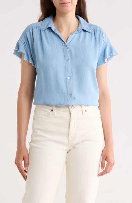 Trove New York The Fray Denim Top