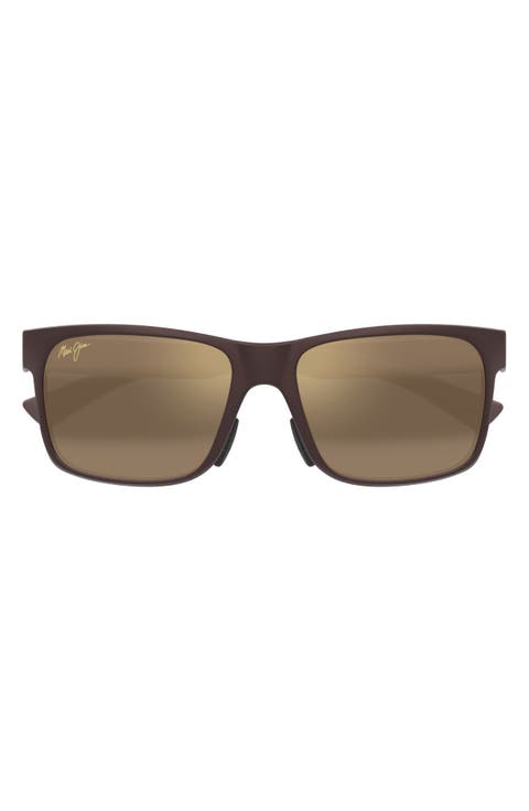 Ho
opili 58mm PolarizedPlus2® Rectangular Sunglasses