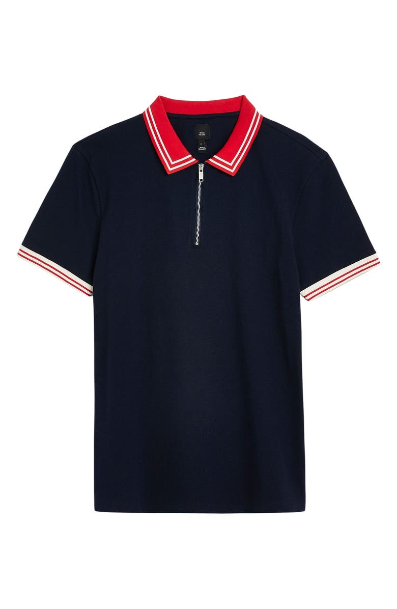 River Island Slim Fit Tipped Cotton Polo, Alternate, color, 