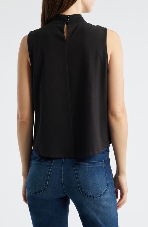 Wit & Wisdom Sleeveless Mock Neck Shell In Black