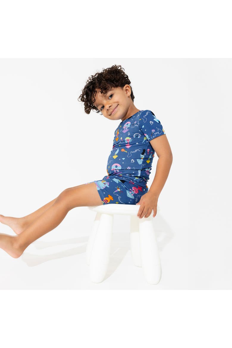 Trolls Music Kids 2-Piece Short Sleeve & Shorts Pajama Set, Alternate, color, Trolls Music