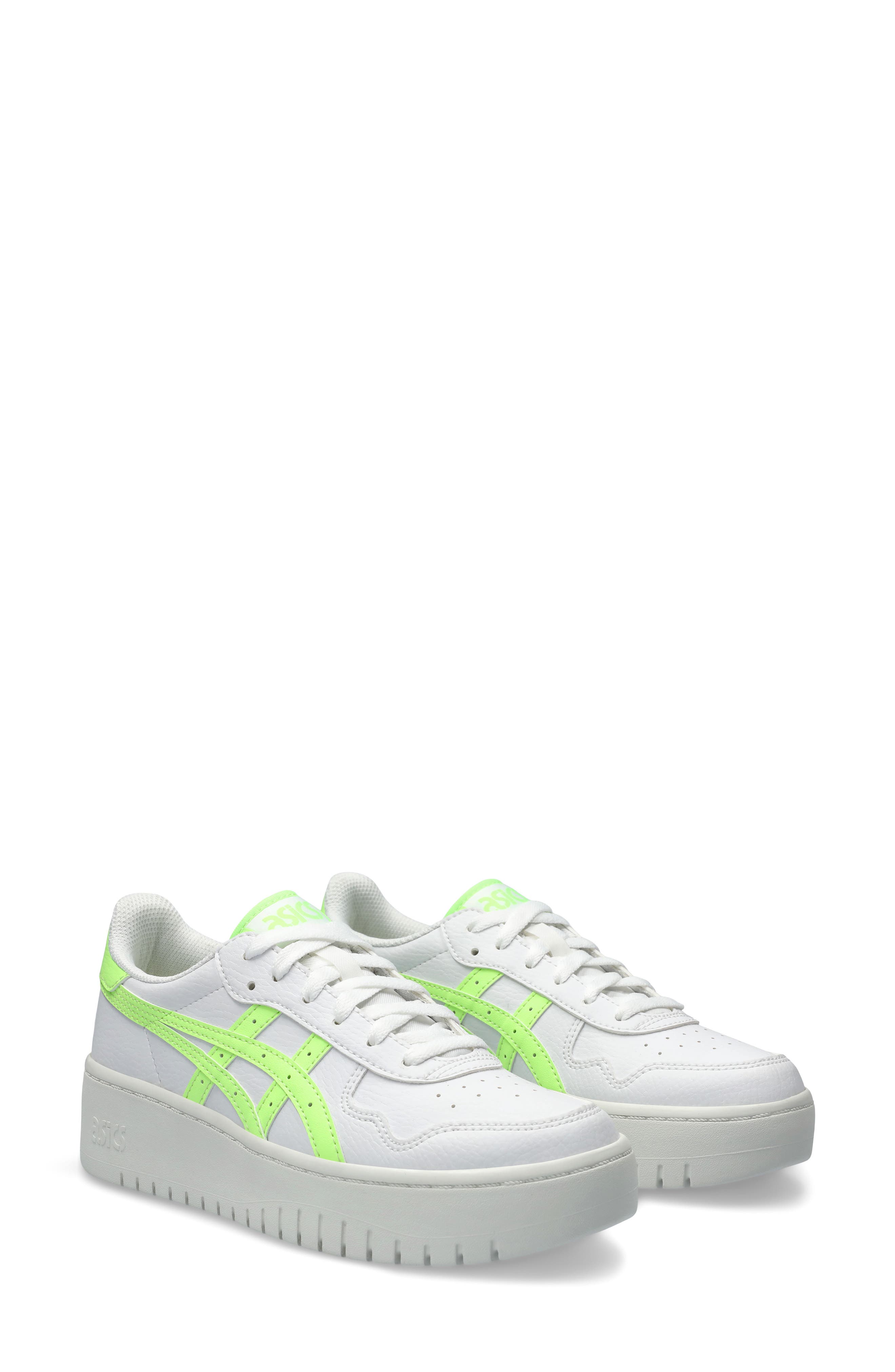 ASICS<sup>®</sup> Japan S PF Platform Sneaker, Alternate, color, White/Illuminate Green