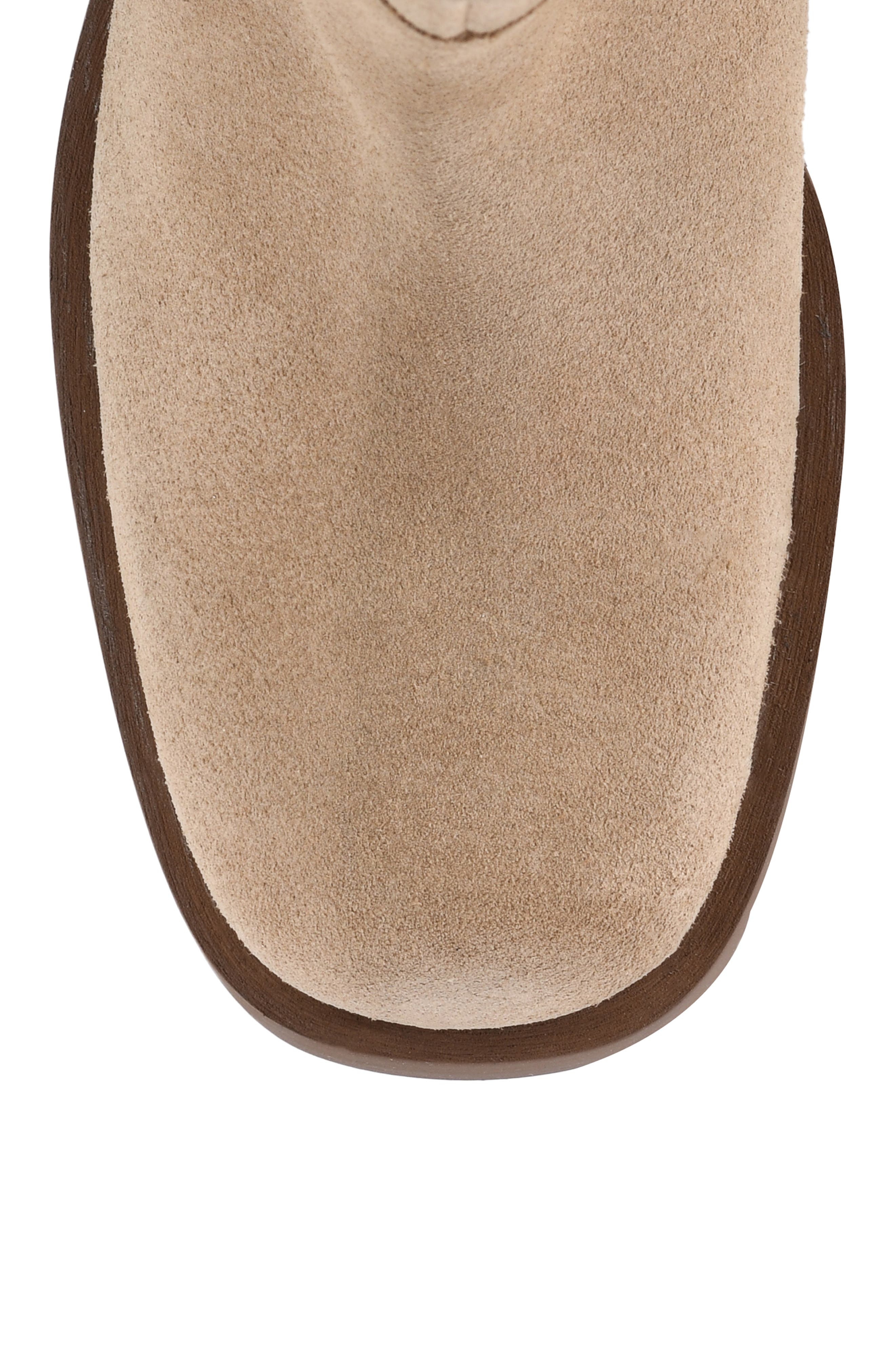 Curl Up Leather Boot, Alternate, color, TAUPE