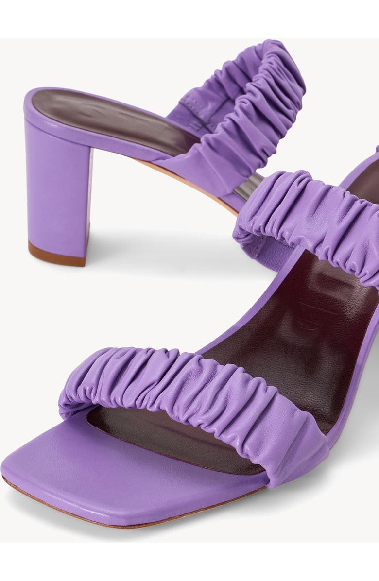 STAUD Frankie Ruched Slide Sandal, Alternate, color,