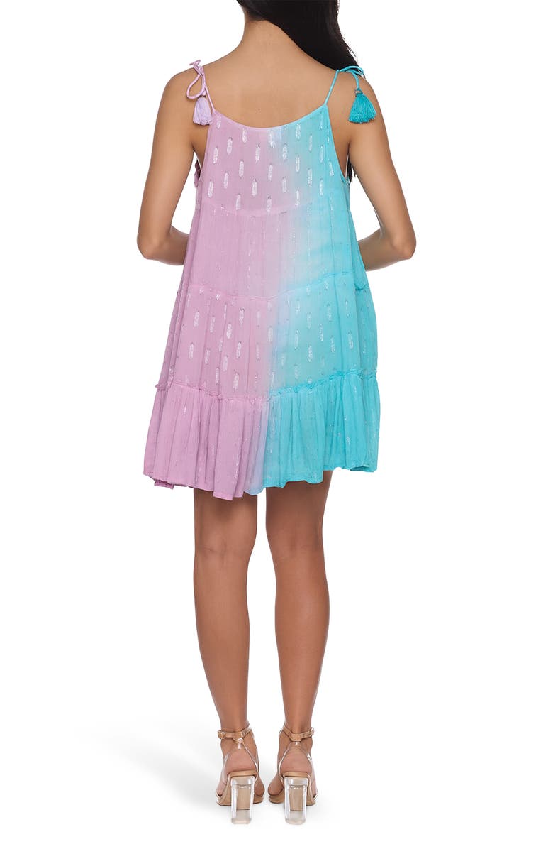 RANEES Tie Strap Tiered Dress, Alternate, color, Light Purple