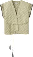 MANGO TEEN Embroidered Quilted Vest