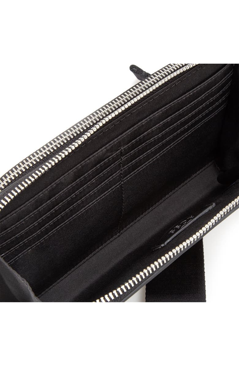 BOSS Zair Crossover Bonded Leather Belt Bag, Alternate, color, Black