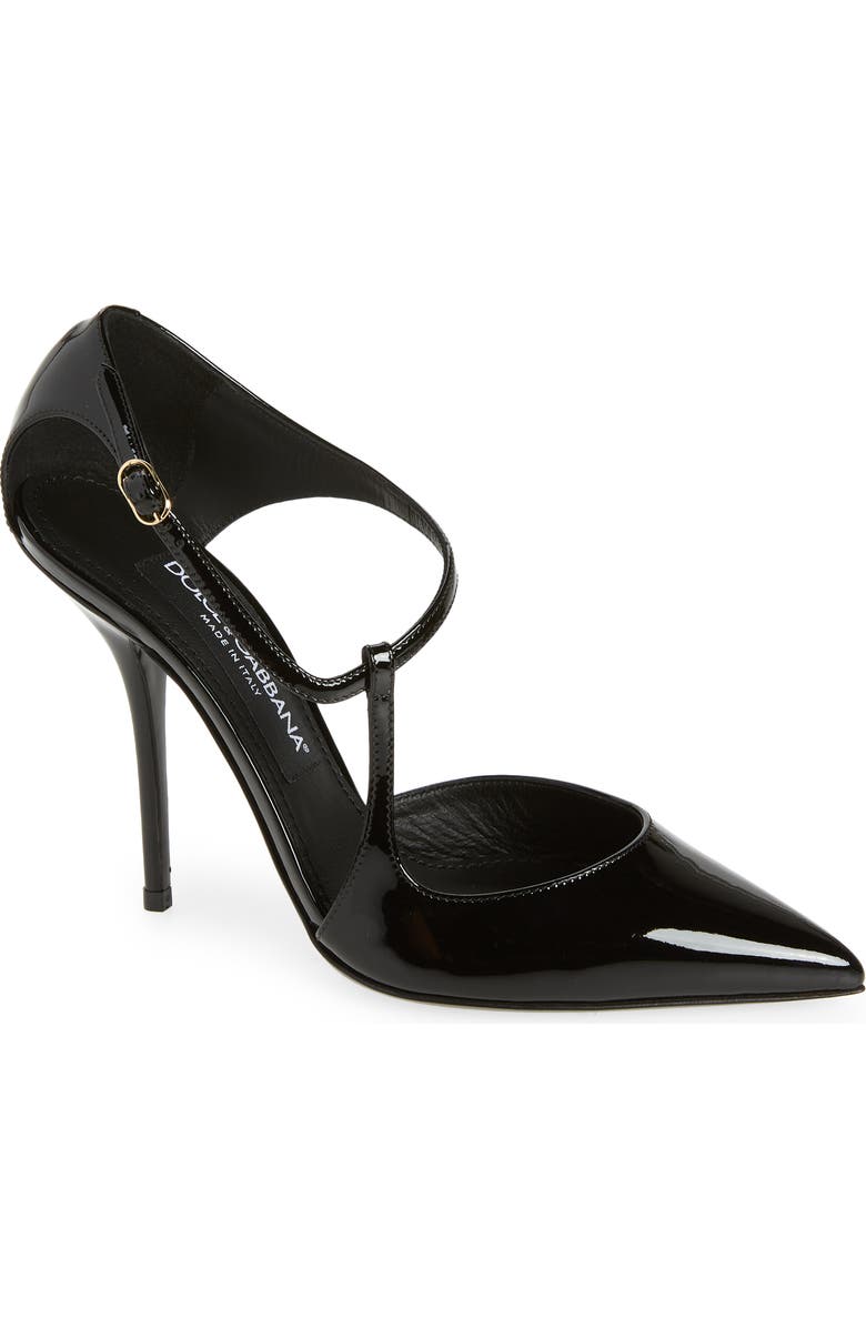 Dolce&Gabbana Cardinale T-Strap Pointed Toe Pump, Main, color,