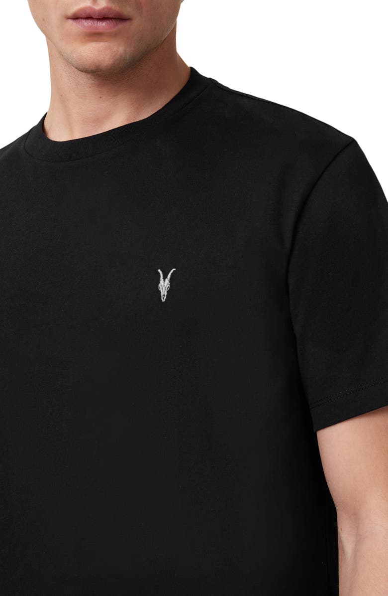 AllSaints Dexter Logo Embroidered T-Shirt, Alternate, color,