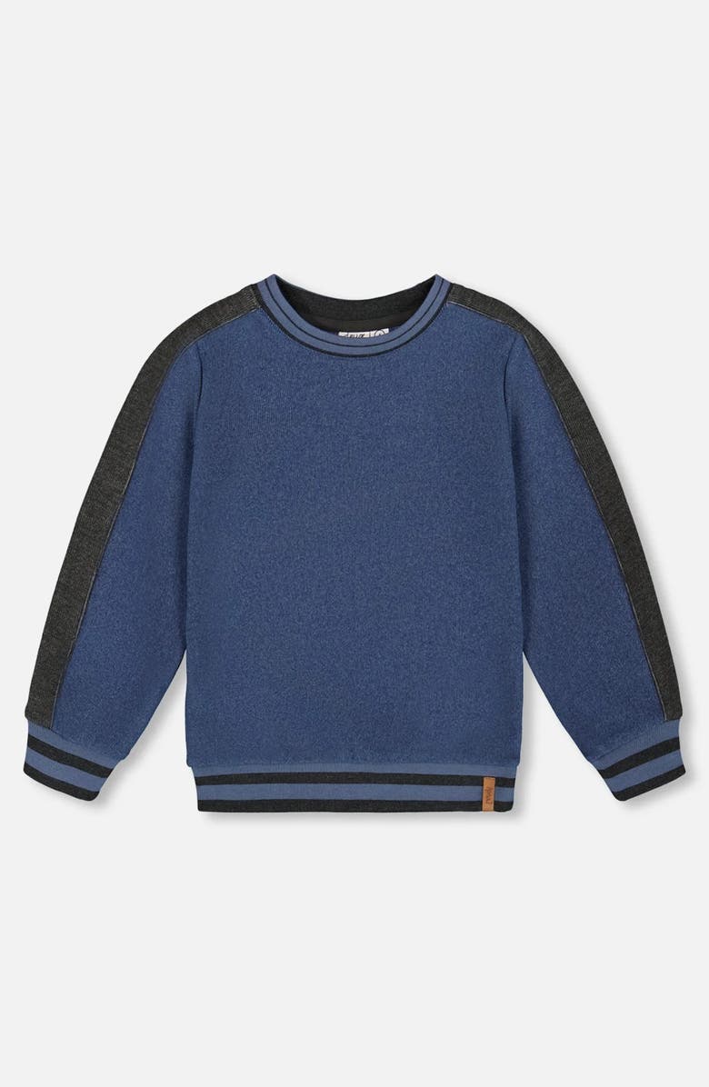 Deux par Deux Super Soft Flat Back Rib Sweatshirt, Main, color, 