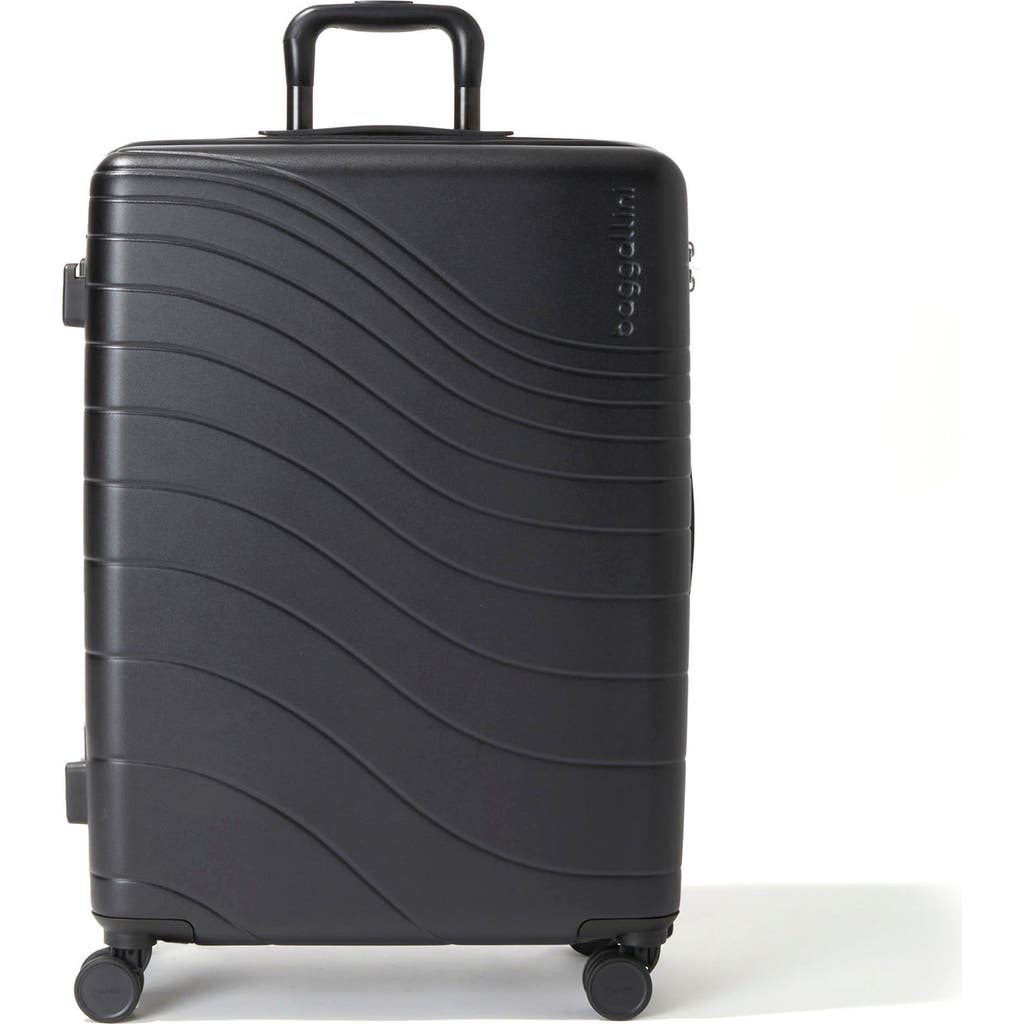 Baggallini Set Wave 26 In. 4 Wheel Hardside Luggage In Black Hardside
