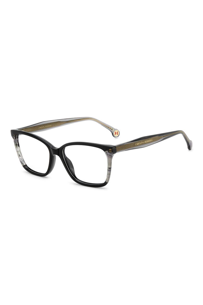 53mm Rectangular Reading Glasses, Alternate, color, BLACK