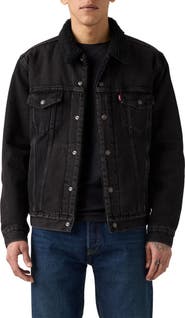 Levi's Relaxed Fit Faux Shearling Lined Denim Trucker Jacket