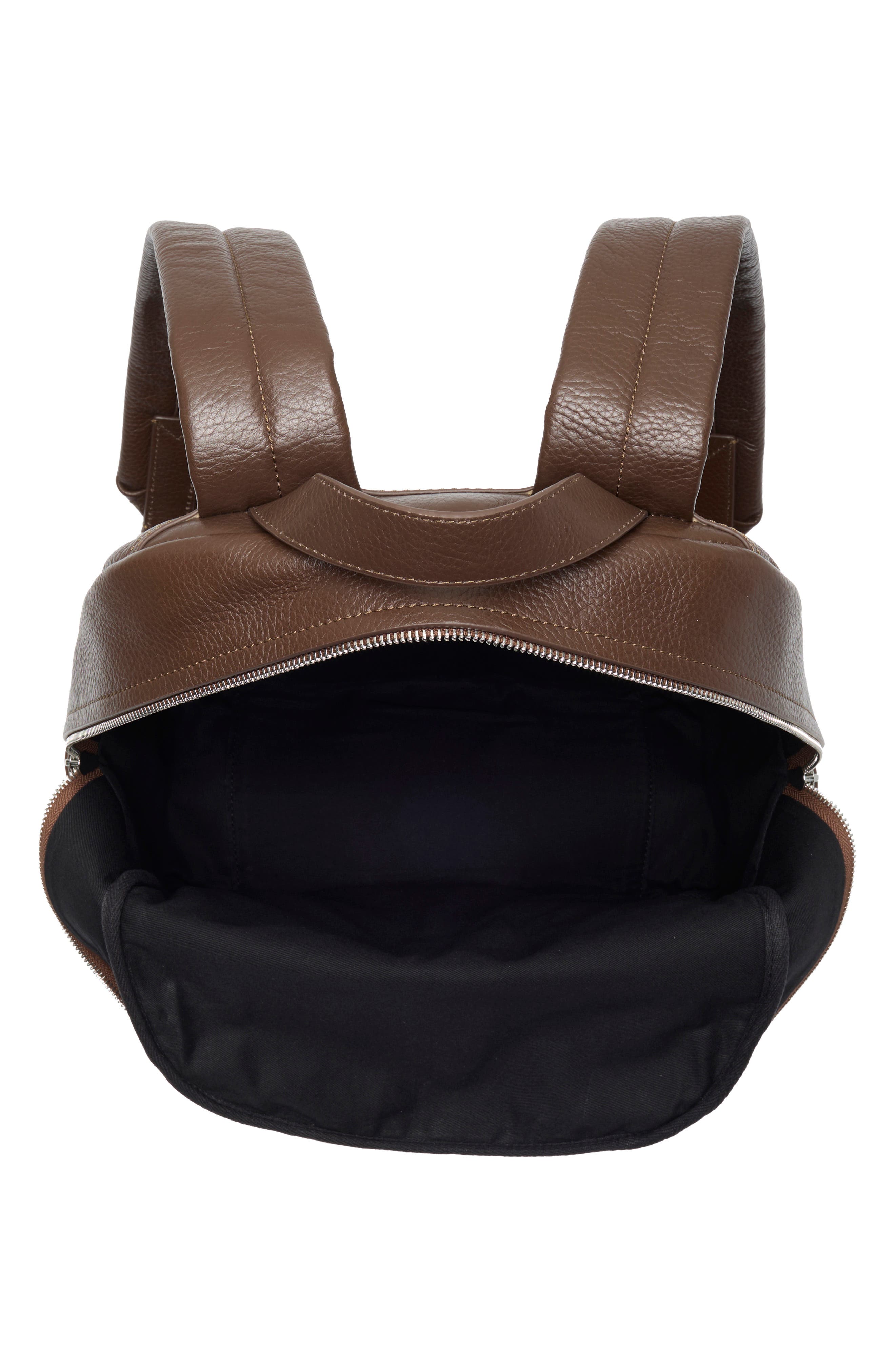 Valmor Pebbled Leather Backpack, Alternate, color, DATE PEBBLE