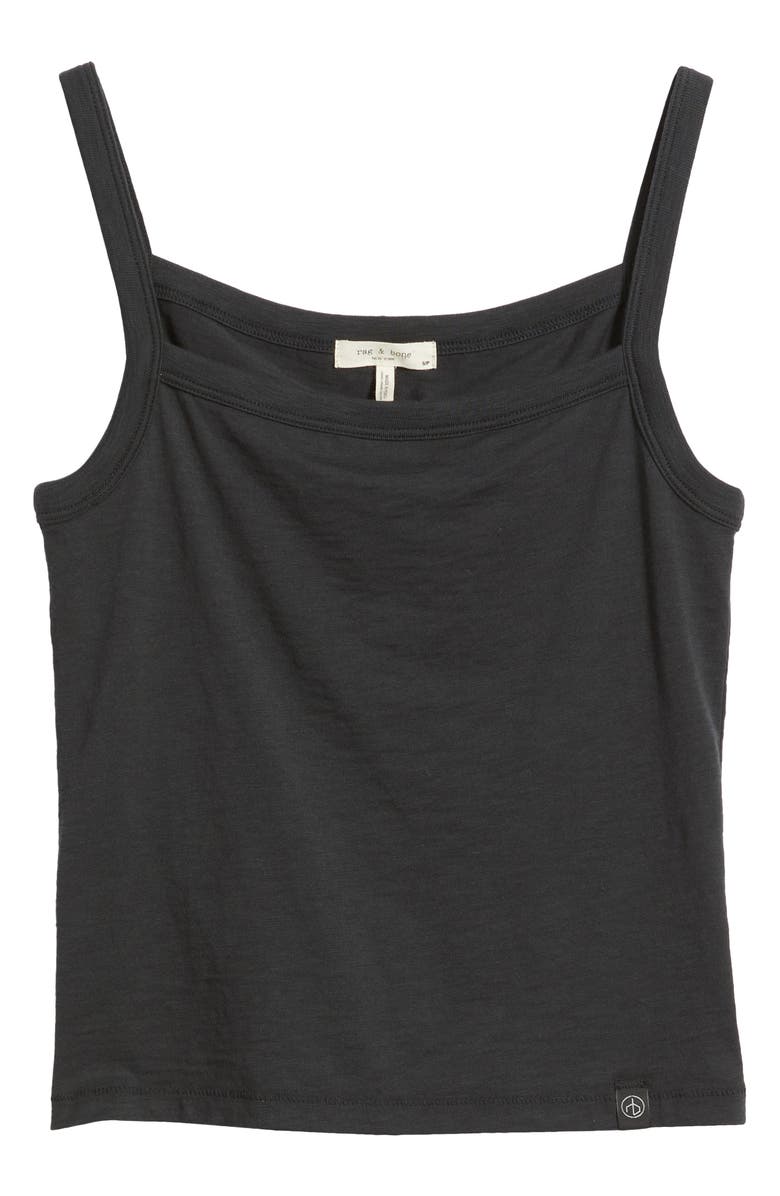 rag & bone The Slub Cotton Square Neck Tank, Alternate, color,