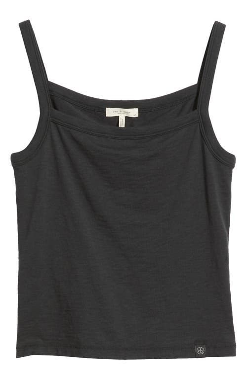 Rag & Bone The Slub Cotton Square Neck Tank