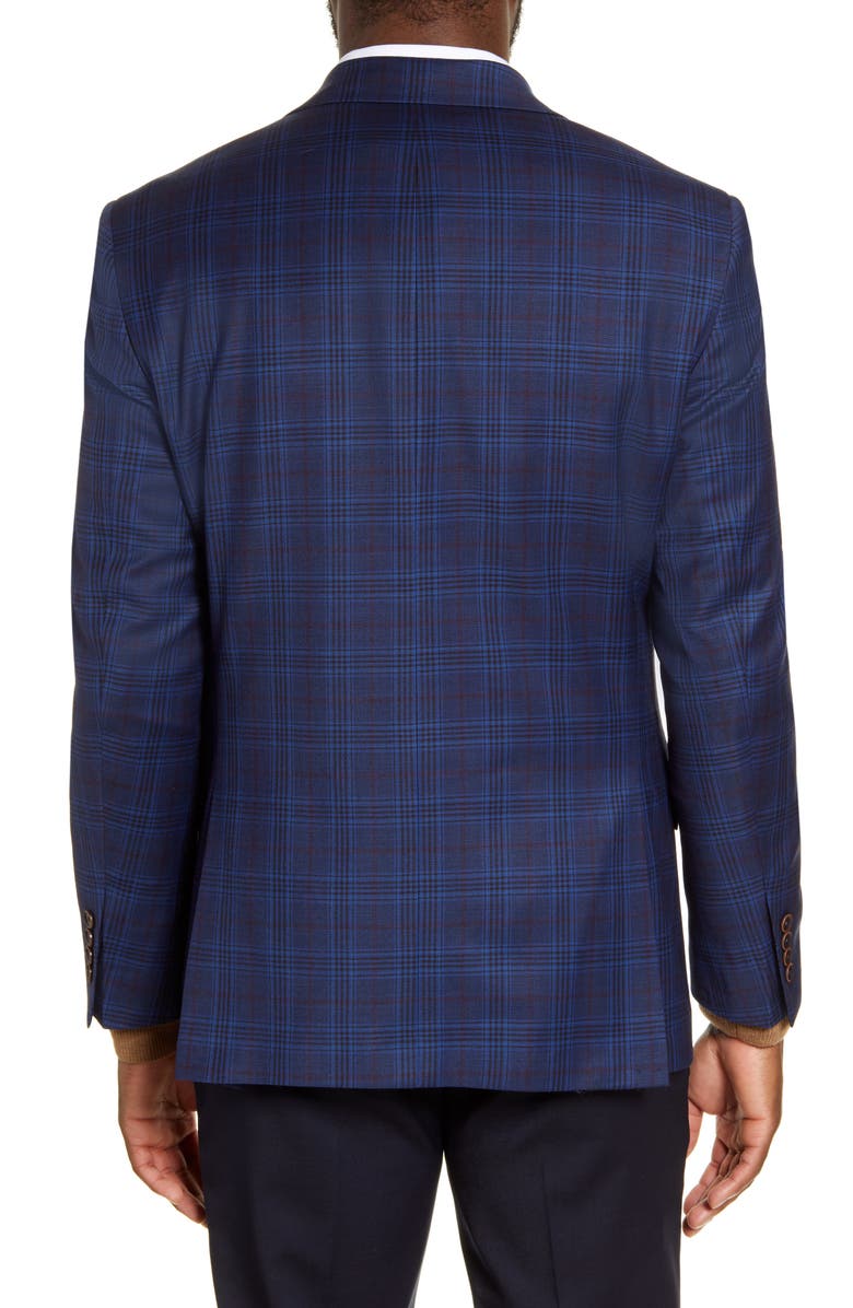 Hart Schaffner Marx Classic Fit Plaid Stretch Wool Sport Coat, Alternate, color,