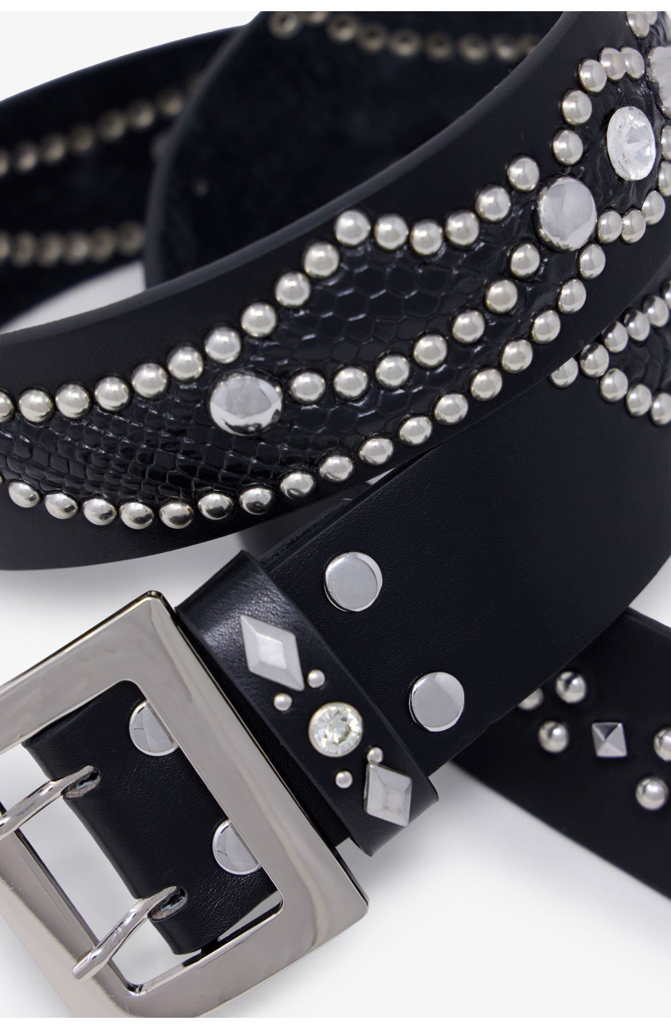Stud Leather Belt (Men) | Nordstrom