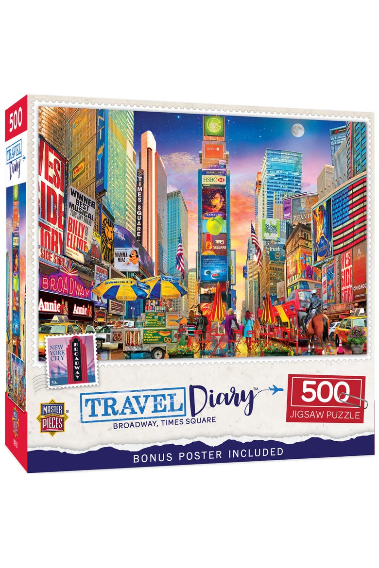 Broadway, Times Square 500 Piece Puzzle, Main, color, Multicolor